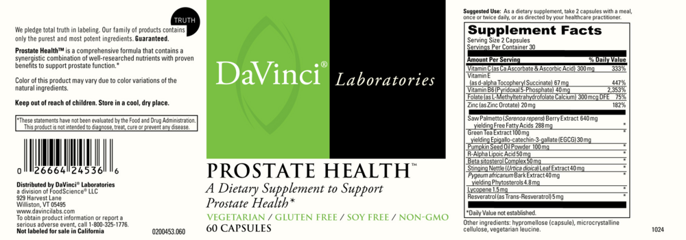 Product image for Prostate Health.