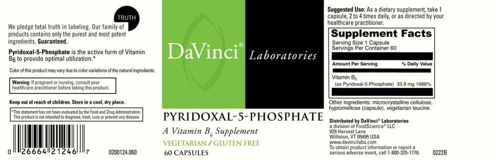Product image for Pyridoxal 5-Phosphate.