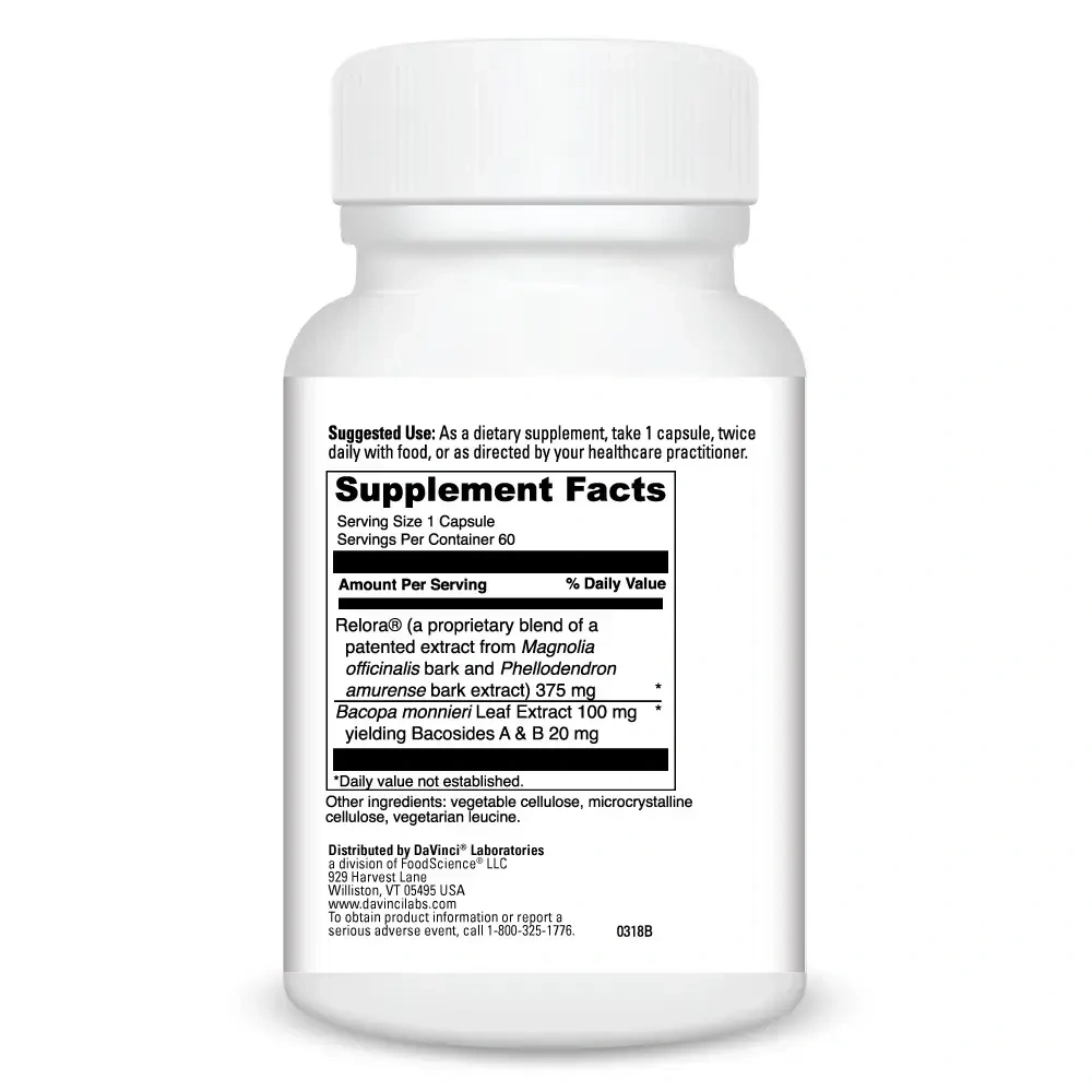 Product image for Relora with Bacopa.