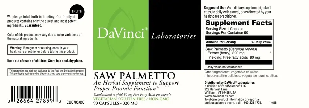 Product image for Saw Palmetto 320mg.