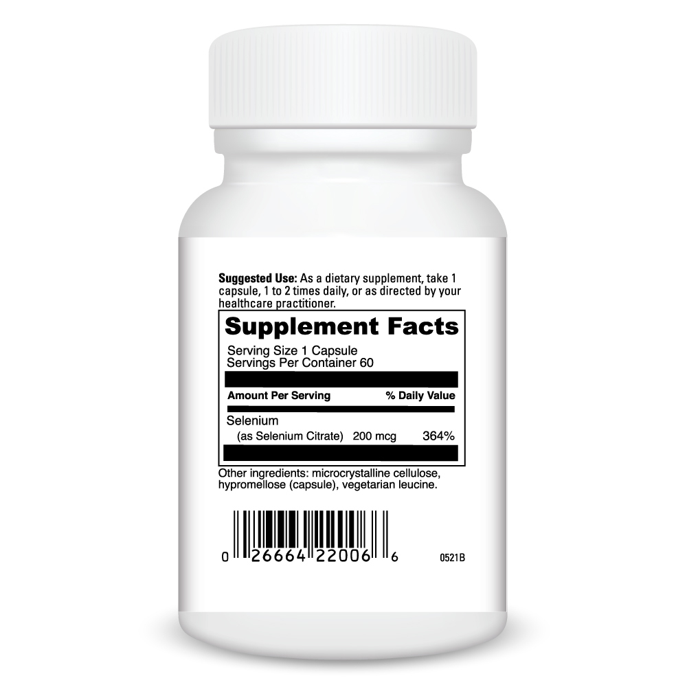 Product image for Selenium Citrate 200mcg.