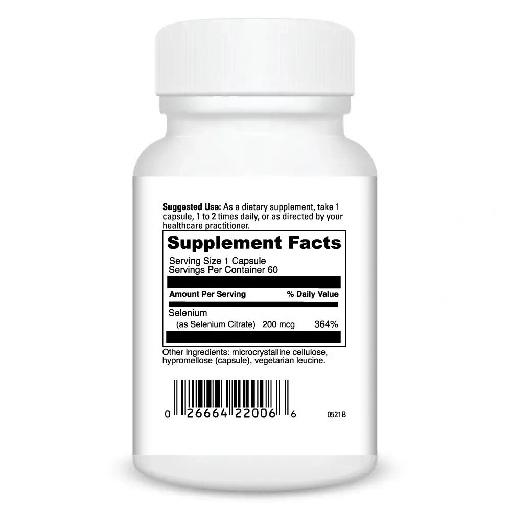 Product image for Selenium Citrate 200mcg.