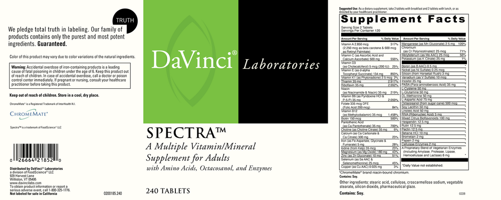 Product image for Spectra.
