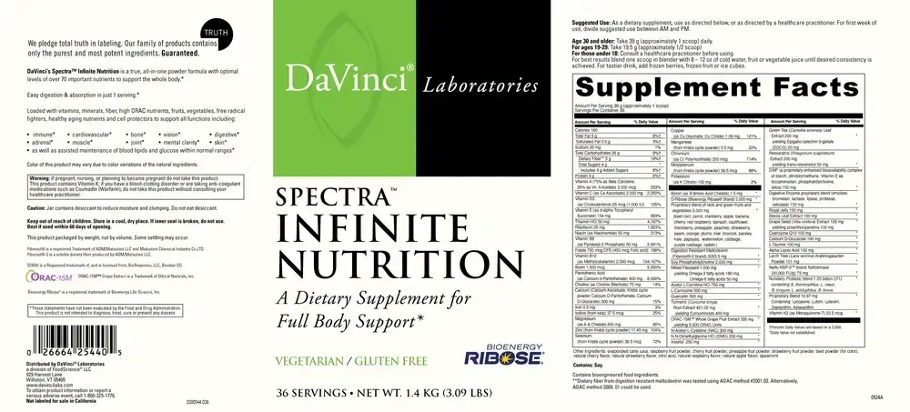 Product image for Spectra™ Infinite Nutrition.