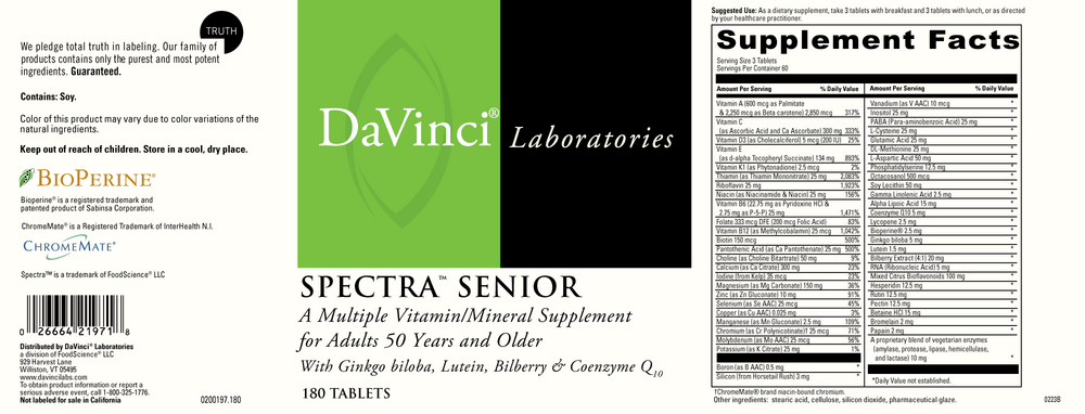 Product image for Spectra Senior.