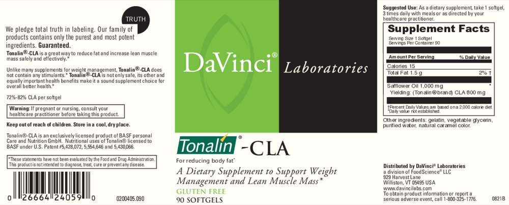 Product image for Tonalin CLA 1000mg.
