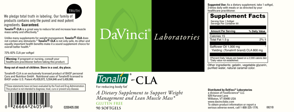 Product image for Tonalin CLA 1000mg.