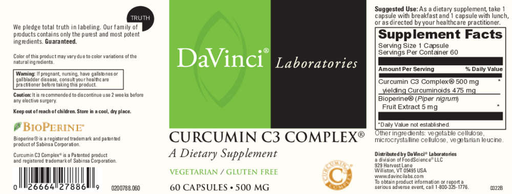 Product image for Curcumin C3 Complex 500mg.