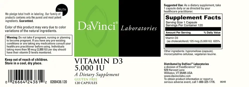 Product image for Vitamin D3 5000 i.u..