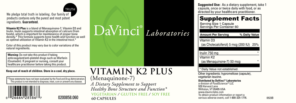 Product image for Vitamin K2 Plus.