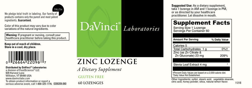 Product image for Zinc Lozenge 23mg.