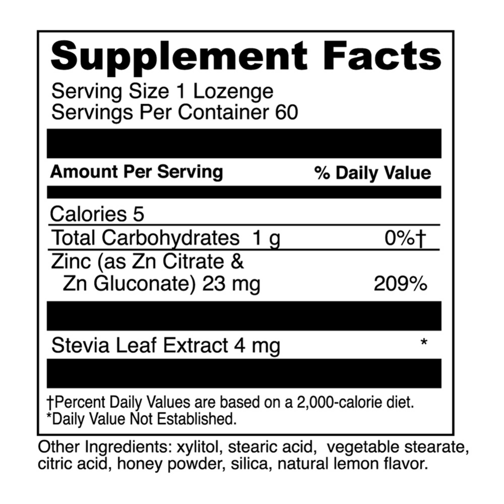 Product image for Zinc Lozenge 23mg.