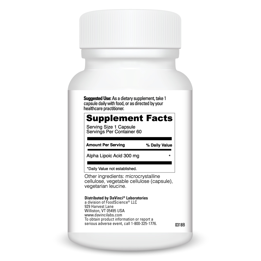 Product image for Alpha Lipoic Acid 300mg.
