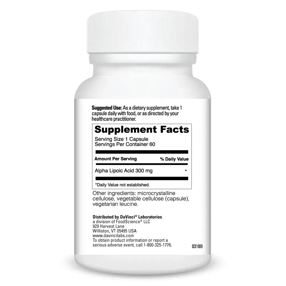 Product image for Alpha Lipoic Acid 300mg.