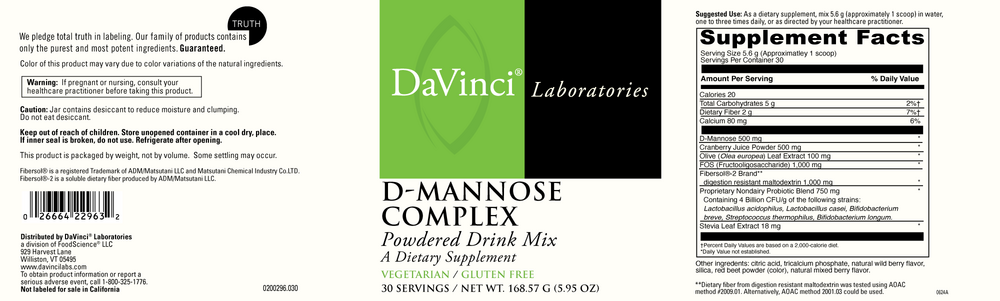Product image for D-Mannose Complex.