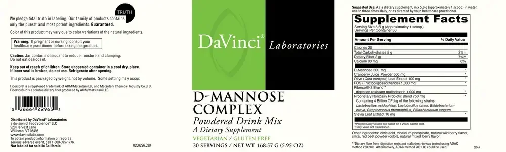 Product image for D-Mannose Complex.