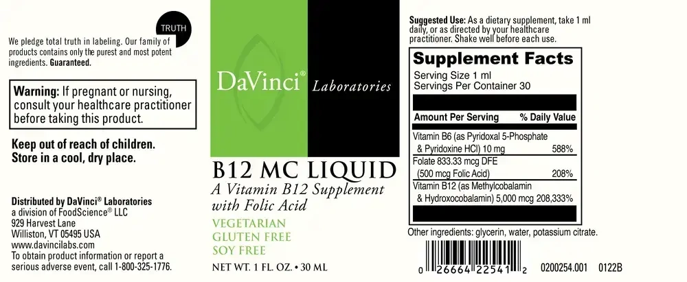 Product image for B12 MC Liquid.