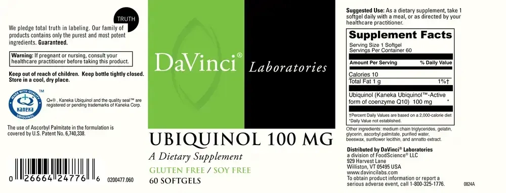 Product image for Ubiquinol 100mg.