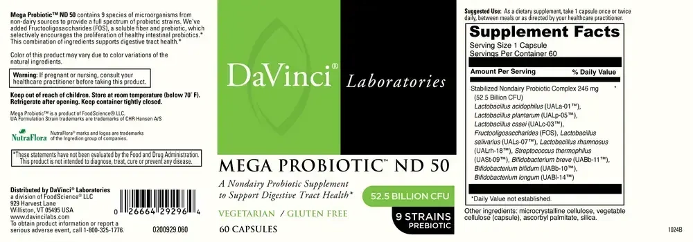 Product image for Mega Probiotic™ ND 50.