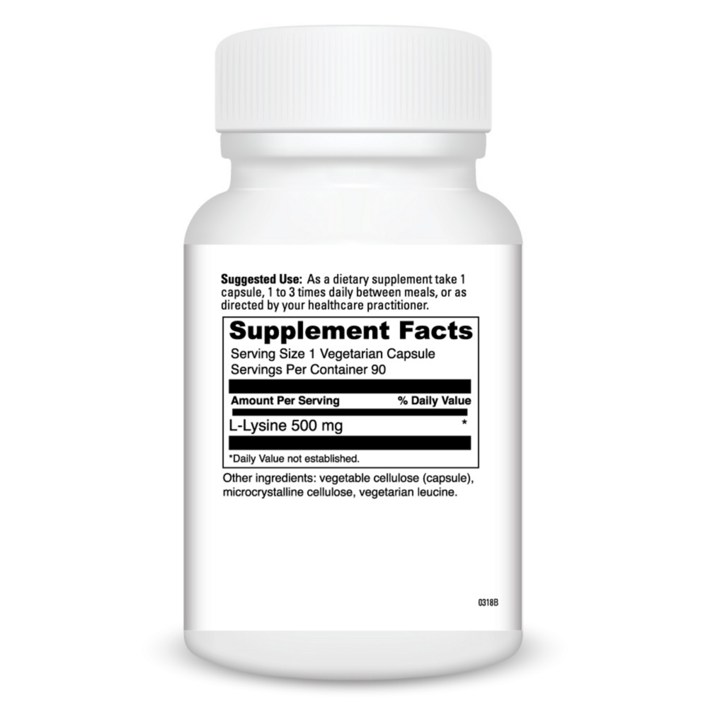Product image for L-Lysine Capsules.