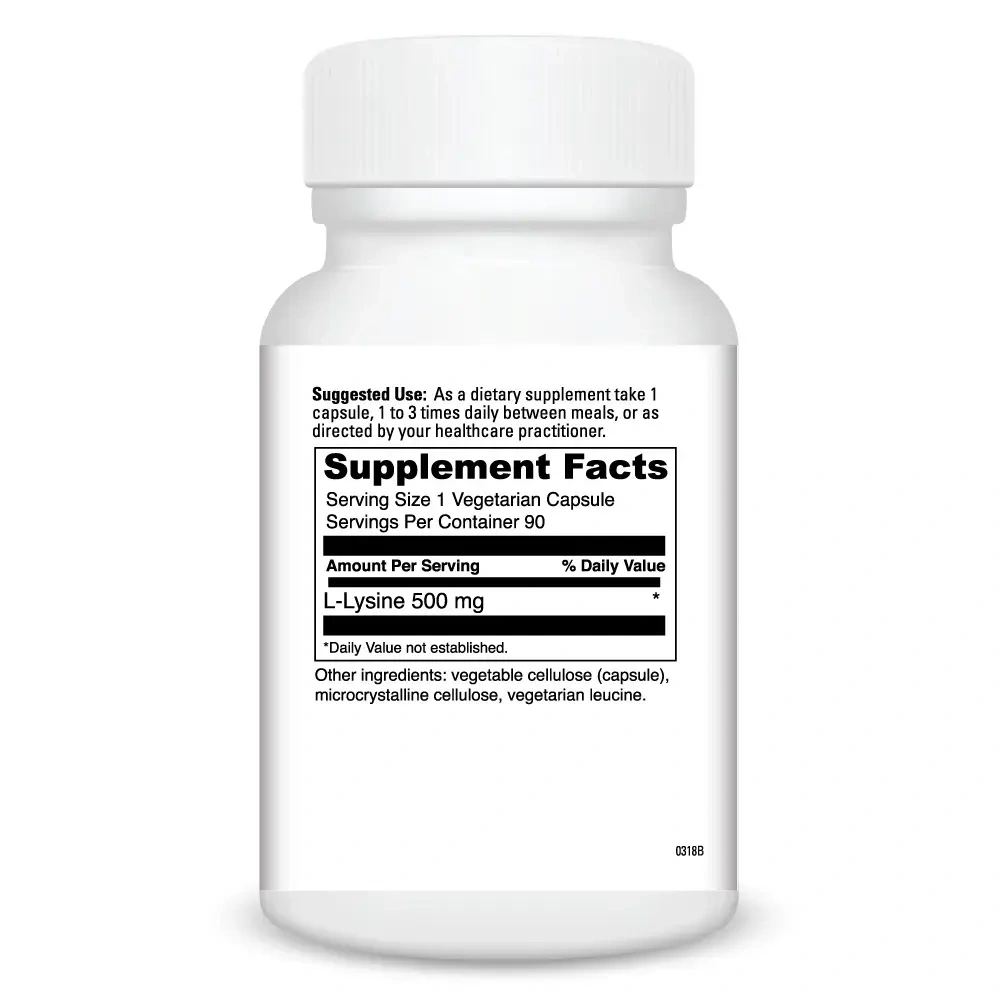 Product image for L-Lysine Capsules.