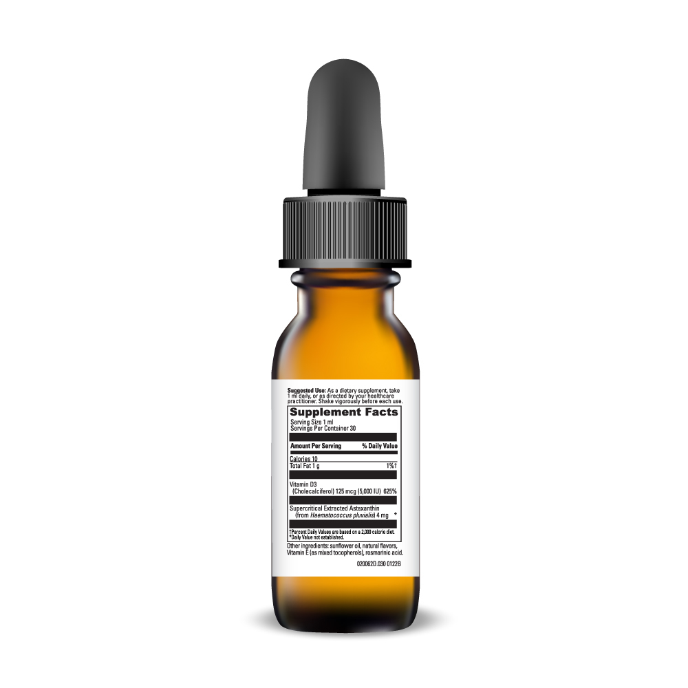 Product image for Astaxanthin D3 Liquid 1oz.