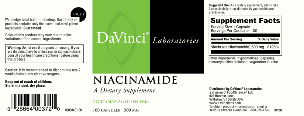 Product image for Niacinamide.