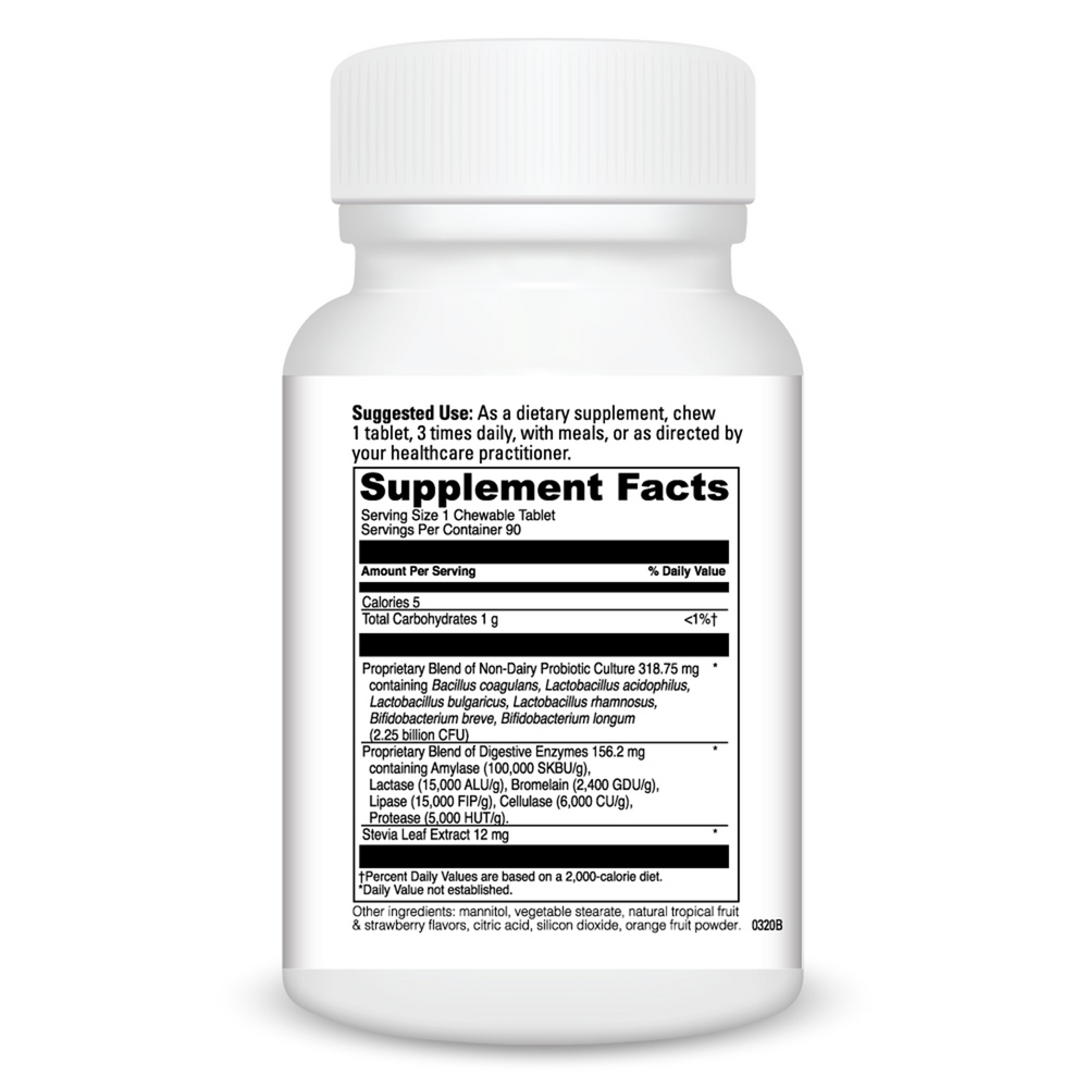 Product image for Mega Probiotic-ND with Digestive Enzyme Chewable.
