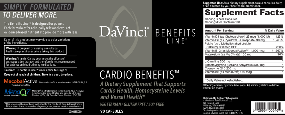 Product image for Cardio Benefits.