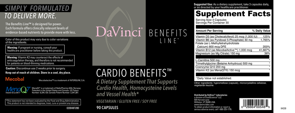 Product image for Cardio Benefits.