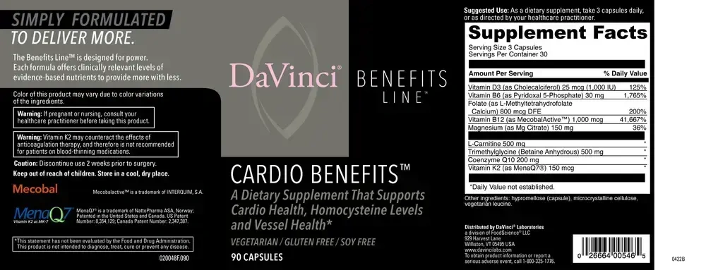Product image for Cardio Benefits.