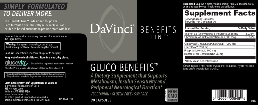 Product image for Gluco Benefits.