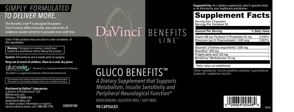 Product image for Gluco Benefits.