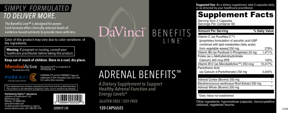 Product image for Adrenal Benefits.