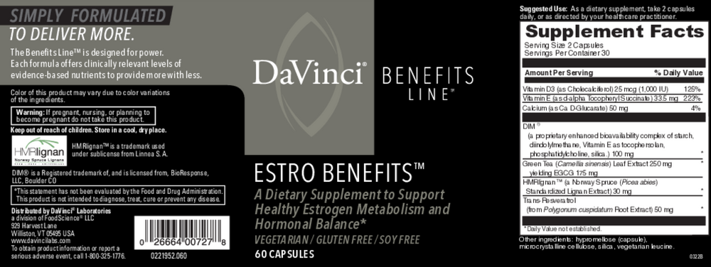 Product image for Estro Benefits.