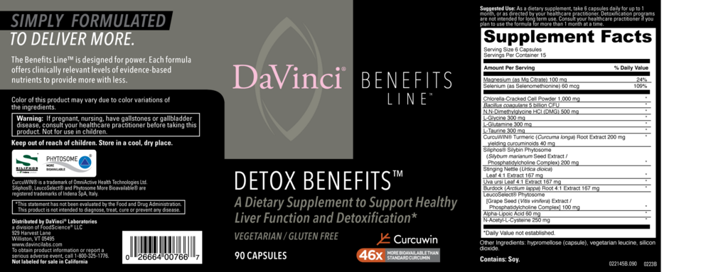 Product image for Detox Benefits.
