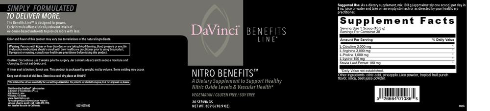 Product image for Nitro Benefits.