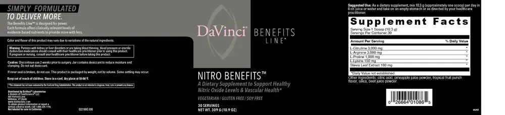 Product image for Nitro Benefits.