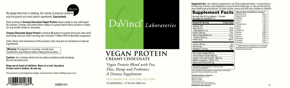 Product image for Vegan Protein Creamy Chocolate.