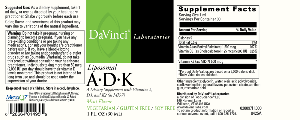 Product image for Liposomal ADK.