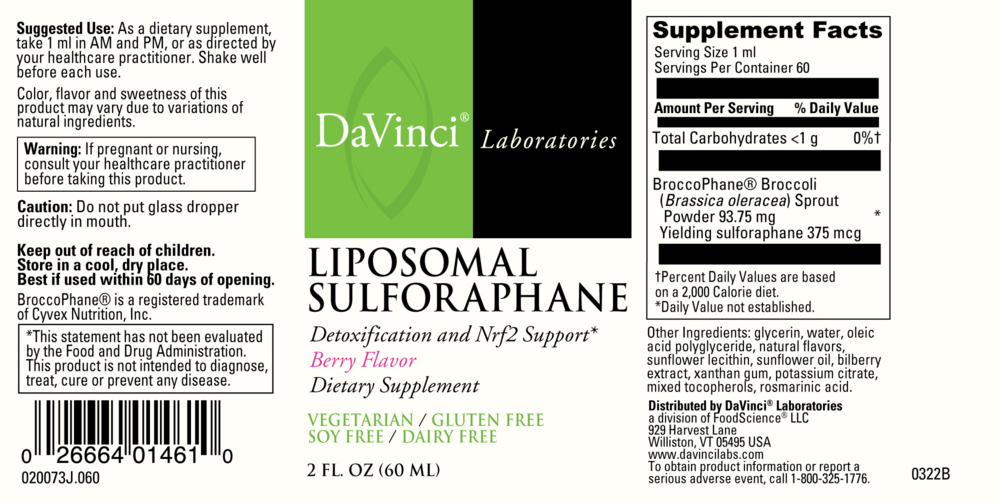 Product image for Liposomal Sulforaphane.
