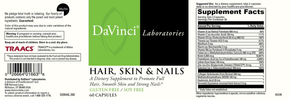 Product image for Hair, Skin &amp; Nails.