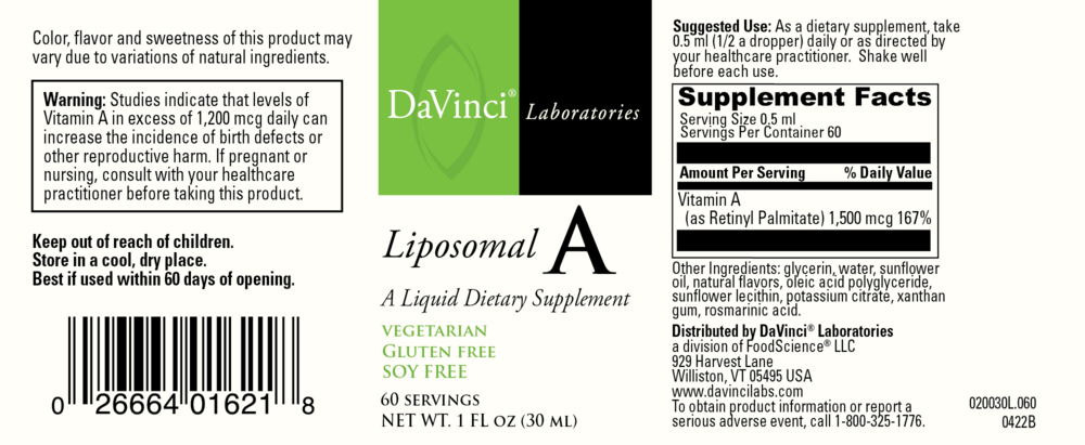 Product image for Liposomal A.