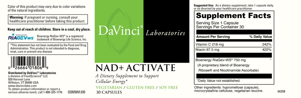 Product image for NAD+ Activate.