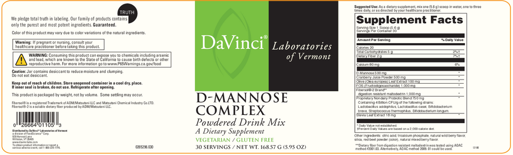 Product image for D-Mannose Complex (California Only).