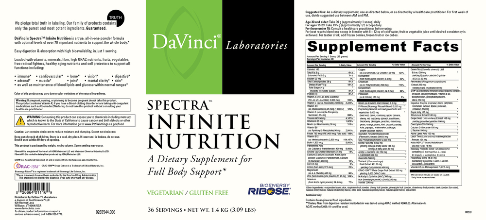 Product image for Spectra™ Infinite Nutrition (California Only).