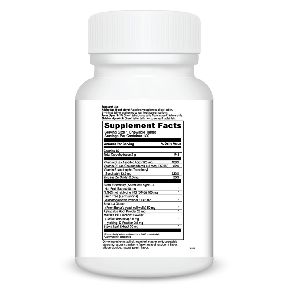 Product image for Immuno-DMG w&#x2F;Elderberry and Vit D3 120t (California Only).