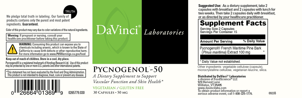 Product image for Pycnogenol®-50 (California Only).