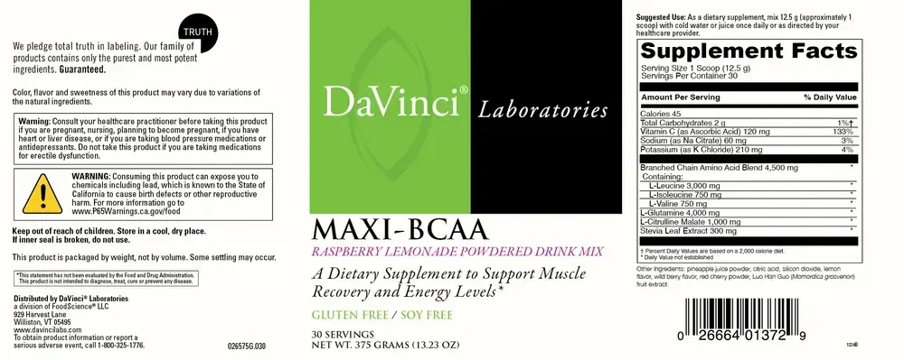 Product image for Maxi-BCAA (California Only).