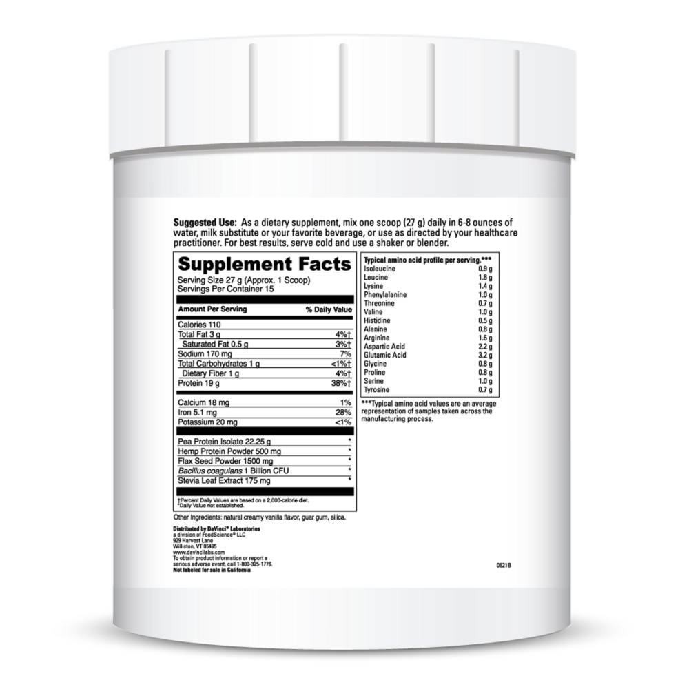 Product image for Vegan Protein Creamy Vanilla (California Only).